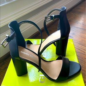 Gianni Bini Joenah Ankle Strap Block Heel Sandals